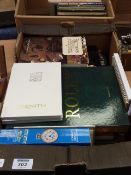 Watch collector's reference books and other technical books in two boxes