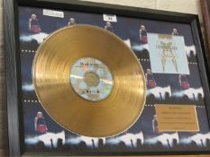 Madonna 'Immaculate Collection' gold disc and CD limited edition 17/1500 produced by Osborne Allen