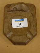 Mouseman oak ashtray by Thompson of Kilburn