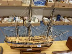 Model of Captain Cook's Endeavour, the original built in Whitby and called 'The Earl of Pembroke'