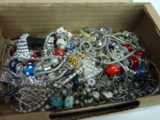 Charm bracelets, beads and costume jewellery