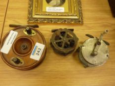 Three fishing reels