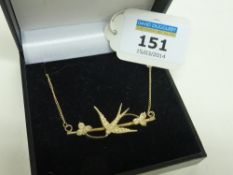 Swallow necklace