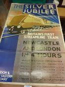 London North Eastern Railway Poster- 'The Silver Jubilee' Britain's first Streamlined train,