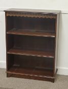 Medium oak three heights open bookcase