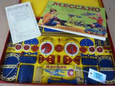 Meccano blue and gold No.3 outfit - complete and unused (No 40.3)