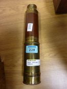 Brass telescope in five sections