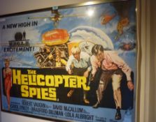 Helicopter Spies - Man from Uncle poster, framed and glazed, circa 99cm x 74cm