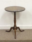 Early 19th Century oak tripod table with circular top