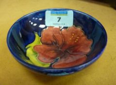 Moorcroft footed hibiscus bowl