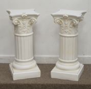 Pair composite columns and capital stands