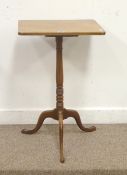 19th/ 20th Century mahogany tripod table, rectangular snap top