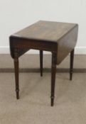 Victorian mahogany Pembroke table fitted with single drawer