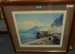 'Coasting Down to Kyle' signed limited edition print after Malcolm Root 90/1000