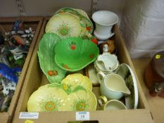 Collection of ceramics including Carlton ware and Copeland in one box