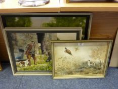 Country scenes, collection of oils and watercolours by Stephen Glaves