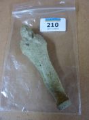 Ancient Egyptian, late period, c664 - 525 BC light green faience ushabti 
provenance: belonging to
