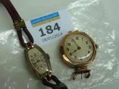 Two Rolex hallmarked 9ct gold wristwatches