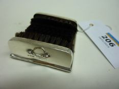 Edwardian silver 'boot brush' pen wipe by Sampson Mordan & Co London 1903 length 5cm