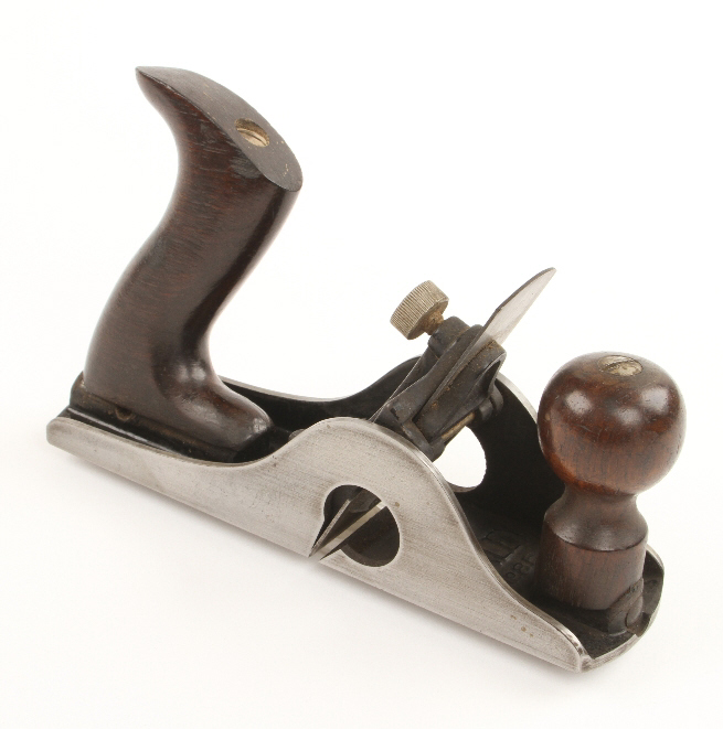 A STANLEY No 85 cabinet makers scraper plane with tilting handles G+