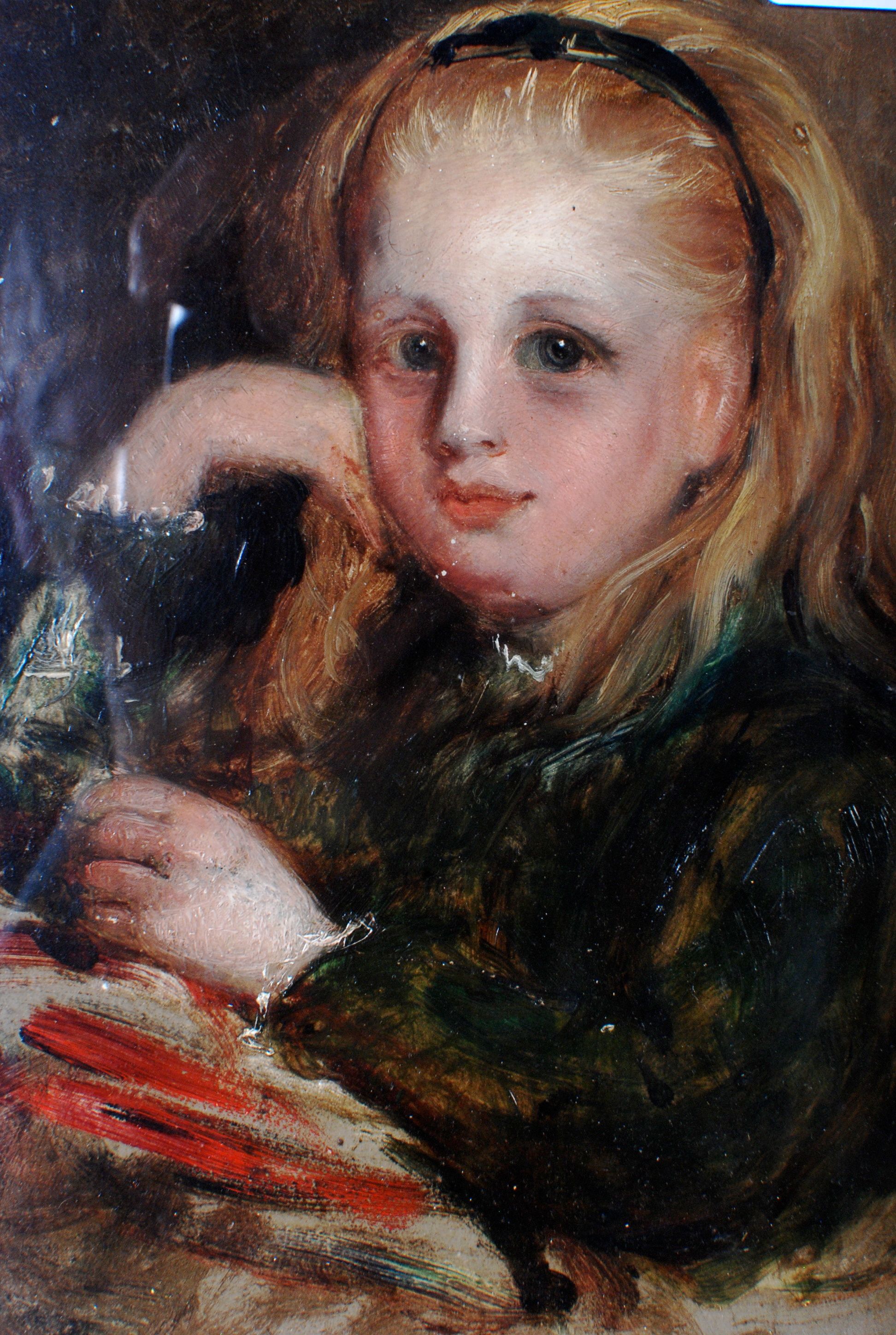 19th Century English School
Portrait of a young blonde girl
Oil on board
22 x 18cm