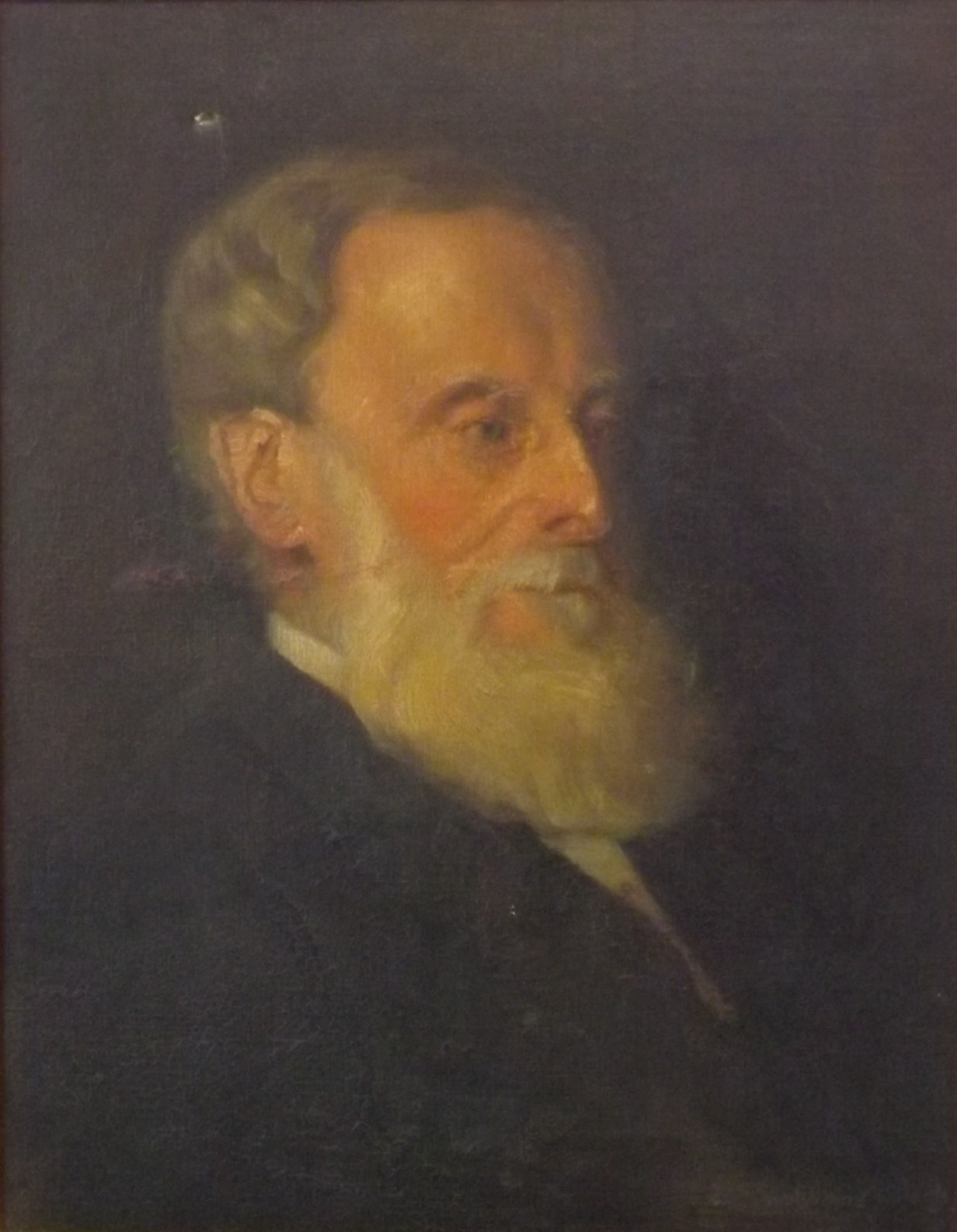 E. SHERWOOD
Portrait of a bearded gentleman
Oil on canvas
Signed
Together with a 19th century
oil on