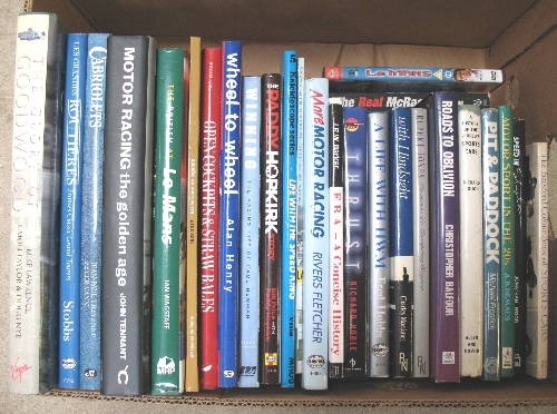 Motor Racing and Rallying books, including ""The Paddy Hopkirk Story"" and ""The Glory of Goodwood