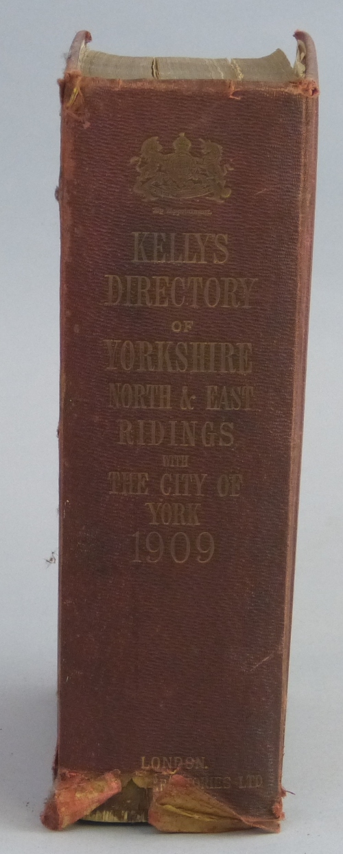 Kelly’s Directory of the North and East Ridings of Yorkshire, 1909, three folding maps