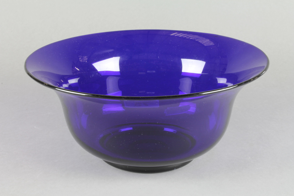 A Bristol blue deep bowl 10