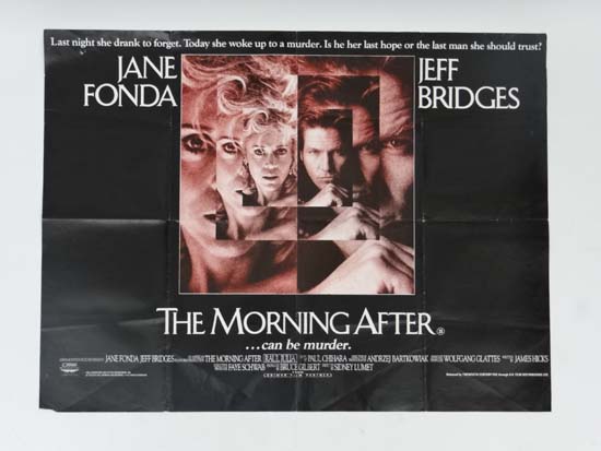 Cinema Original Film Poster : ' The Morning After...can be murder ' 1986 starring Jane Fonda and