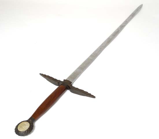 WWII Battle of Britain : A commemorative sword by Wilkinson ,  brass handguard formed as the RAF