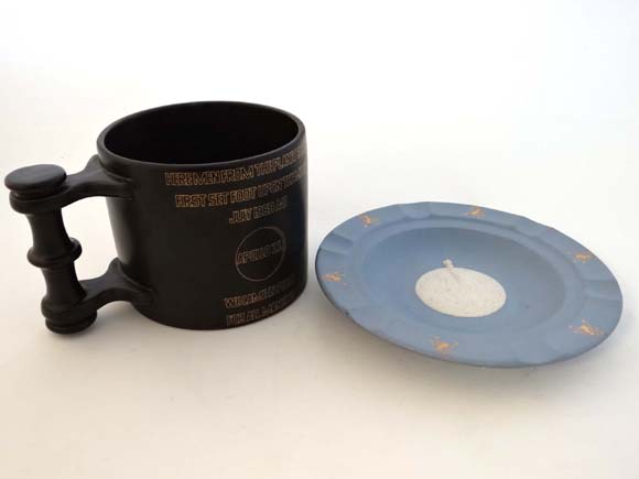 Space Memorabilia : A large Staffordshire pottery mug by Port Merion  celebrating the Apollo 11 Moon