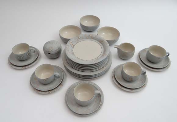 Vintage Retro : a quantity of Hornsea Cirrus pattern to include cups, saucers and side plates,