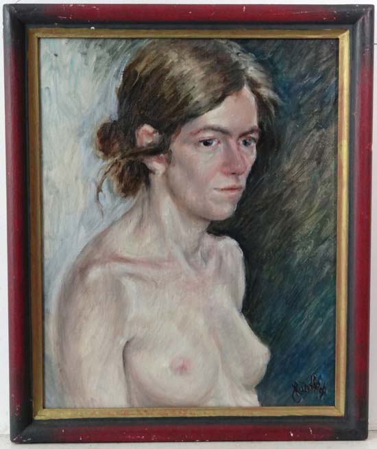 Francis Rudolph (1921-2005 ) Latvian
Oil on Canvas
Nude
Signed lower right and dated ' '96
19 x 15