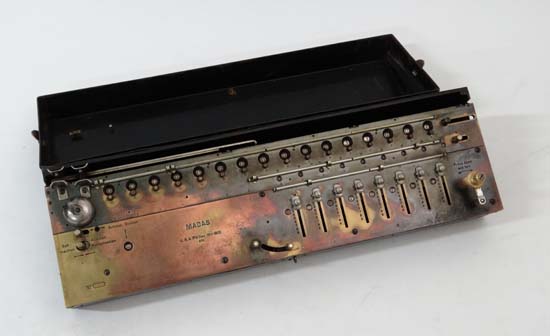 Rare Early Calculator : ' The Madas ' an extremely rare vintage Swiss circa 1913 ( early) mechanical