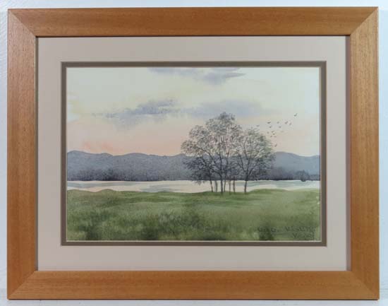 William Mallory ?XX
Watercolour
Lake view
Signed and dated 'May 98' lower right
8 12/2 x 12 1/2"