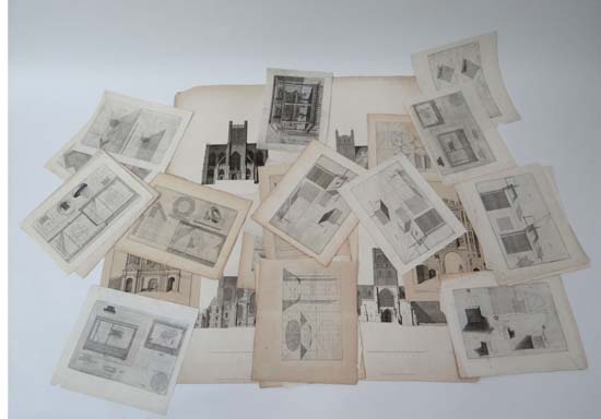 Architecture
A folder containing a quantity of Architectural prints and engravings.
The largest 19 x