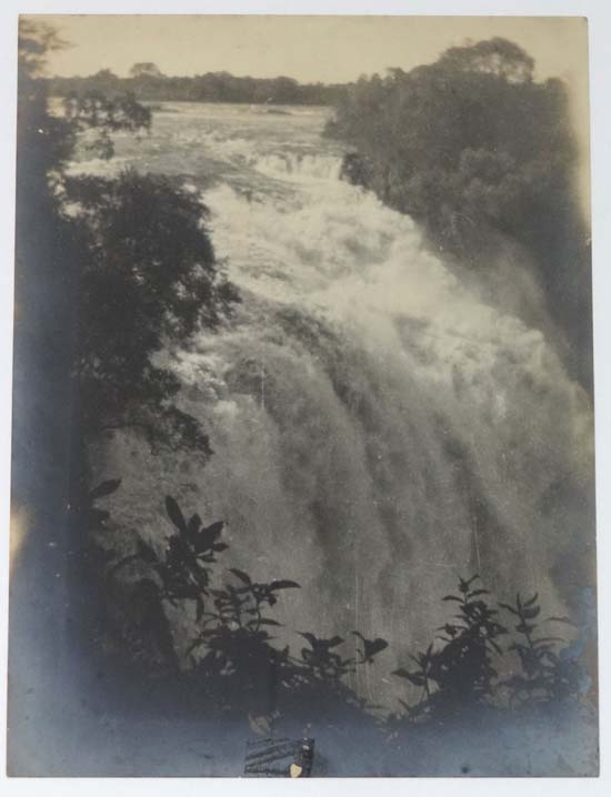 XIX silvered gelatin Photograph
' Devil's Cataract , Victoria Falls ' Africa between Zimbabwe and