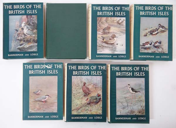 Books : D H Bannerman The Birds of the British Isles, seven volumes published by Oliver and Boyd