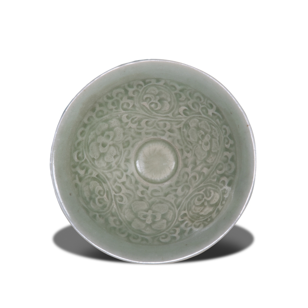 A YAOZHOU CELADON BOWL, NORTHERN SONG. D: 14.5 cm.