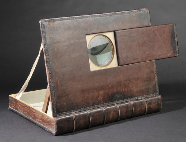 *  Photographic Book Furniture. A leather-bound epidiascope or opaque projector, early 20th c.(?),