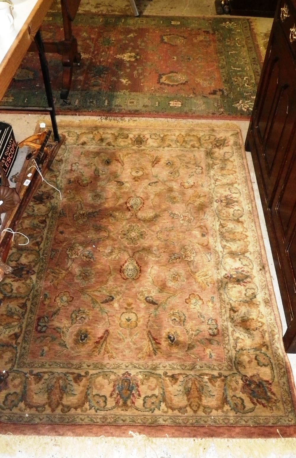 A Royal Agra wool rug and a similar rug