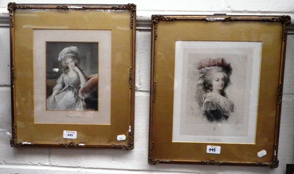 A colour print `Duchess d`Orleans` and another similar (2)