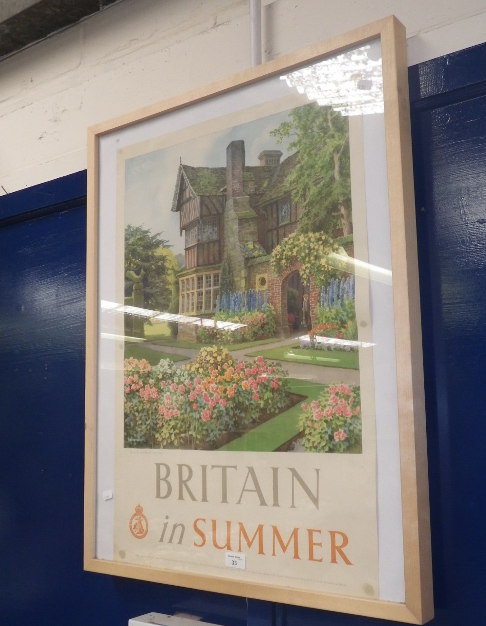 `Britain in Summer` a poster by The Travel Association, printed by W S Cowell Ltd