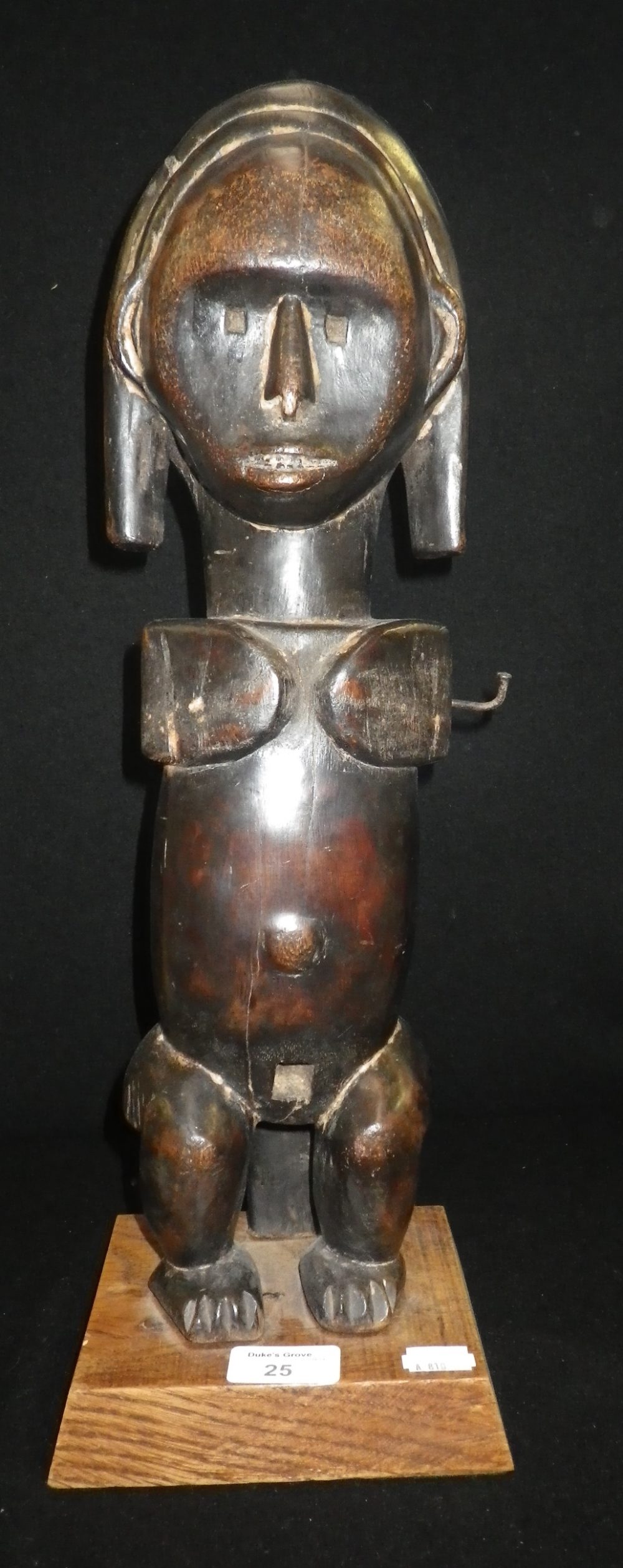 A Betsi-Nazman reliquary or fetish figure, probably Cameroon, 17"" high