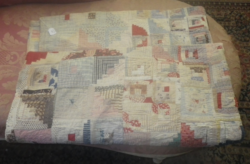A vintage patchwork quilt