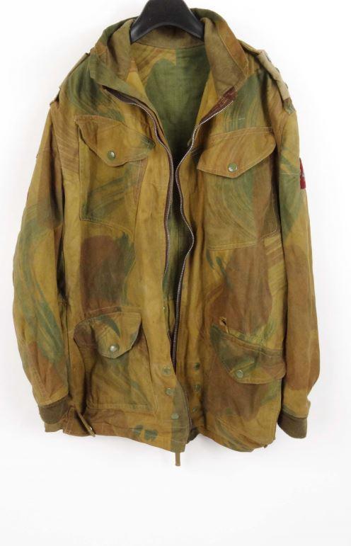 1960 military interest khaki parachute dennison smock : FOR CONDITION REPORTS AND LIVE BIDDING