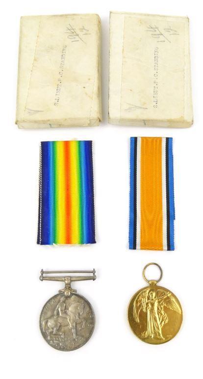 World War I medal group for 2.P.C.STANDING with original boxes : FOR CONDITION REPORTS AND LIVE