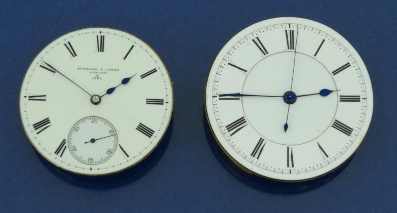 Two gentleman`s pocket watch movements : For condition reports, please visit www.eastbourneauction.