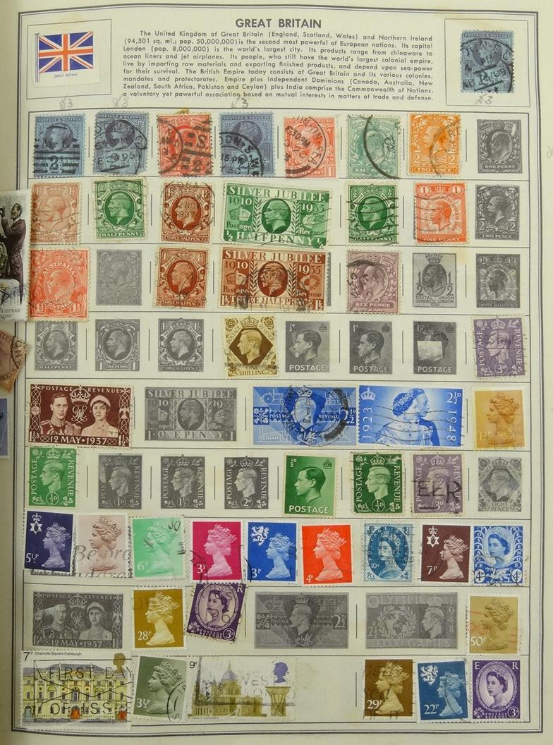 Two albums of assorted world stamps, 19th century and later : For condition reports, please visit